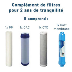 Complément de filtres pour osmoseurs